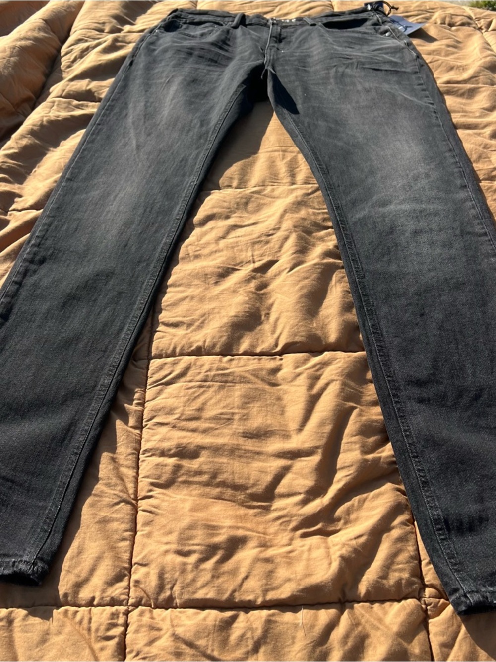NWT PRPS Le Sabre Black Wash Slim Straight Jeans Size 34